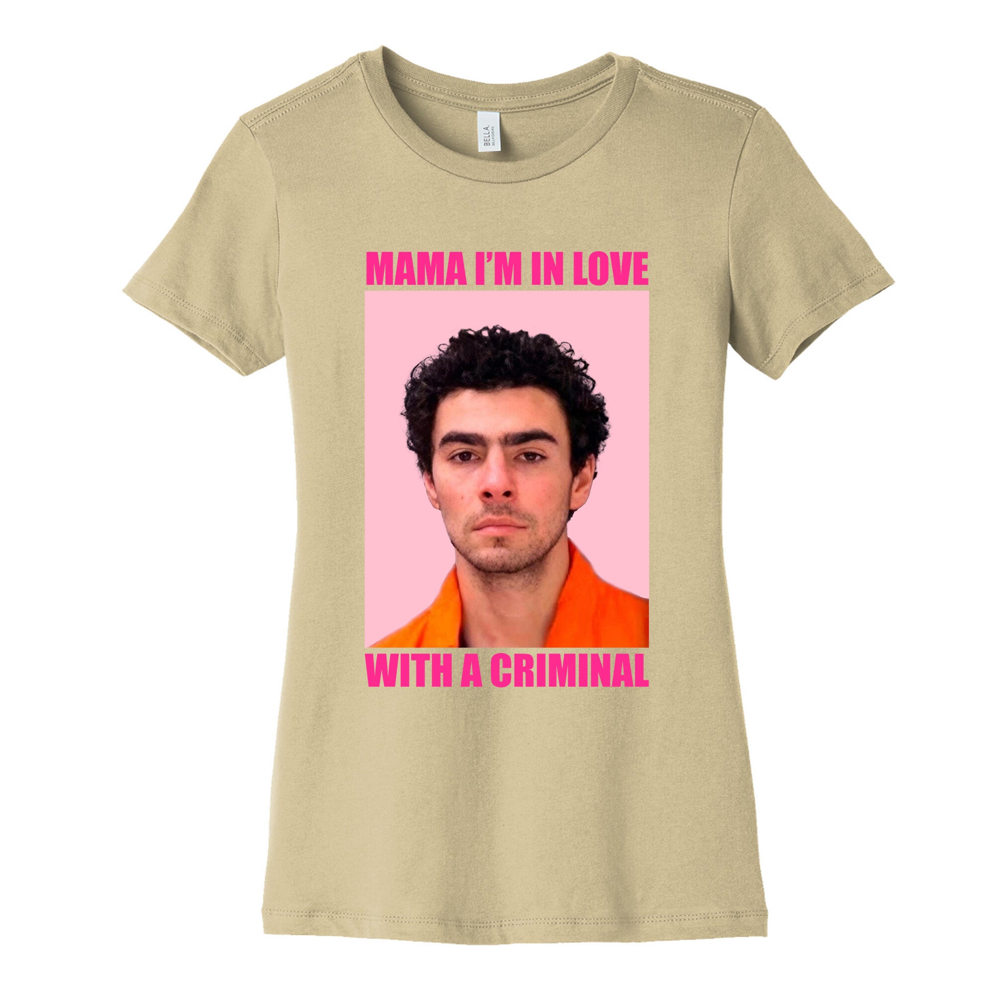 Luigi Mangione Mama Im In Love With A Criminal Valentines Day Womens Cotton Tee